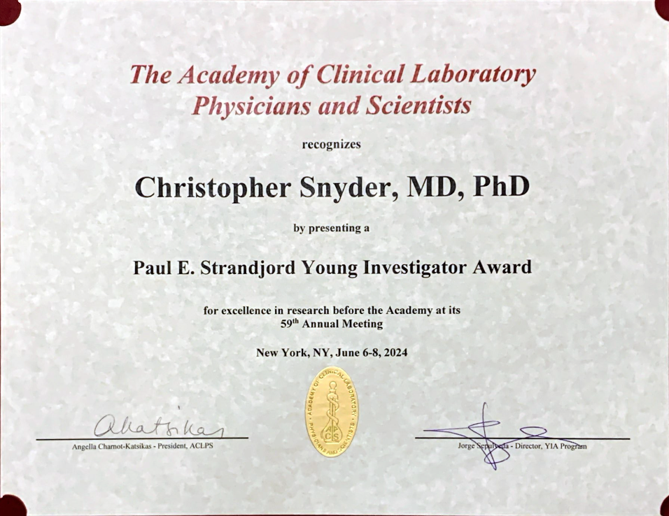 ACLPS 2024 Young Investigator Award